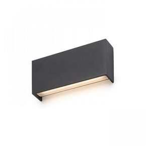 TORINO ΕΠΙΤΟΊΧΙΟΣ ΜΑΎΡΟ 230V LED 2X5W IP54 3000K - ΤΟΊΧΟΥ ΦΩΤΙΣΤΙΚΆ 