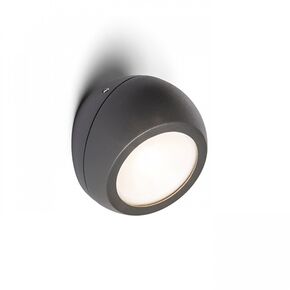 SIV ΕΠΙΦΆΝΕΙΑΣ ΓΚΡΙ ΑΝΘΡΑΚΊΤΗ  230V LED 6W 120° IP54  3000K - ΤΟΊΧΟΥ ΦΩΤΙΣΤΙΚΆ 