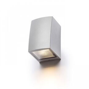 SELMA ΕΠΙΤΟΊΧΙΟΣ ΓΚΡΙ ΑΣΗΜΊ  230V LED GU10 8W IP54 - ΤΟΊΧΟΥ ΦΩΤΙΣΤΙΚΆ 