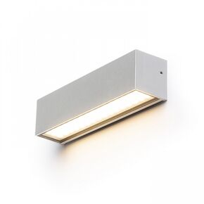 CAMARGUE ΕΠΙΤΟΊΧΙΟΣ ΓΚΡΙ ΑΣΗΜΊ ΣΑΤΙΝΈ ΓΥΑΛΊ 230V LED 6W IP65 3000K - ΤΟΊΧΟΥ ΦΩΤΙΣΤΙΚΆ 