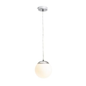 BOLLY 17 PENDANT GLASS OPAL/CHROME 230V LED E27 11W IP44 - PENDANTS