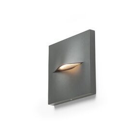 BOBO SQ WALL LIGHT ANTHRACITE GRAY 230V LED 3W IP65 3000K - WALL LIGHTS