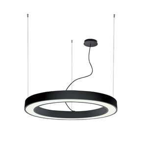 SUSPENDED BLACK RING D900 3000K - PENDANTS