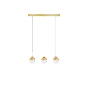 01132 BAR 3-LIGHTS GOLD - MODERN LIGHTING