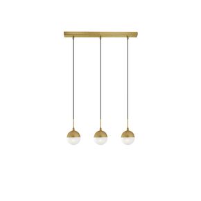 01132 BAR 3-LIGHTS OXIDIZED GOLD - MODERN LIGHTING