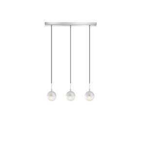 01132 BAR 3-LIGHTS SILVER - MODERN LIGHTING
