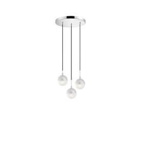 01132 ROUND 3-LIGHTS SILVER - MODERN LIGHTING