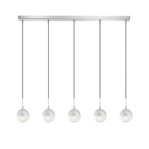 01132 BAR 5-LIGHTS SILVER - MODERN LIGHTING