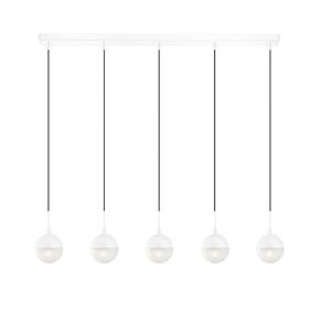 01132 BAR 5-LIGHTS WHITE - MODERN LIGHTING