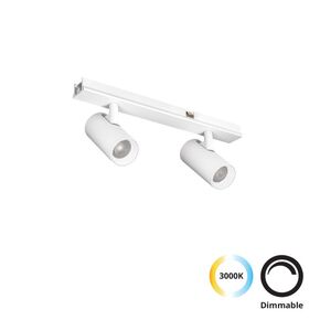 DOUBLE TRACK  SPOT  7W WHITE SLIM MAGNETIC - LIGHTING FIXTURES