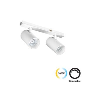 DOUBLE TRACK SPOT 10W WHITE SLIM MAGNETIC - LIGHTING FIXTURES