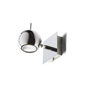 GLOSSY I ΧΡΏΜΙΟ 230V LED GU10 8W - ΤΟΊΧΟΥ ΦΩΤΙΣΤΙΚΆ 