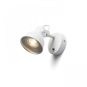 ROSITA I ΕΠΙΤΟΊΧΙΟΣ ΛΕΥΚΌ/ΓΚΡΙ ΑΣΗΜΊ 230V LED GU10 9W - ΤΟΊΧΟΥ ΦΩΤΙΣΤΙΚΆ 