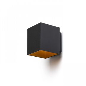 TRIP SQ ΕΠΙΤΟΊΧΙΟΣ ΜΑΎΡΟ ΜΑΤ/ΧΡΥΣΌ  230V LED G9 5W - ΤΟΊΧΟΥ ΦΩΤΙΣΤΙΚΆ 