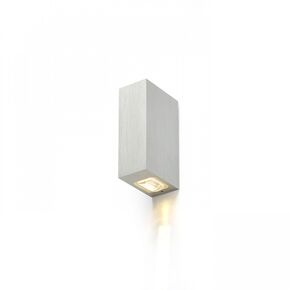 NICK II ΕΠΙΤΟΊΧΙΟΣ ΑΛΟΥΜΊΝΙΟ-ΠΑΤΊΝΑ 230V LED 2X3W 10° IP54 3000K - ΤΟΊΧΟΥ ΦΩΤΙΣΤΙΚΆ 