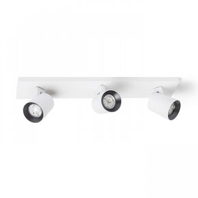 KENNY III ΕΠΙΦΆΝΕΙΑΣ ΛΕΥΚΌ/ΜΑΎΡΟ  230V LED GU10 3X8W - ΣΠΟΤ ΤΟΊΧΟΥ