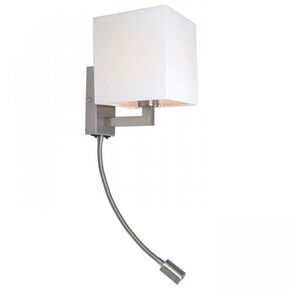 TAINA ΜΕ ΑΜΠΑΖΟΎΡ ΛΕΥΚΌ ΜΑΤ ΝΙΚΈΛΙΟ 230V LED E27 LED 15+3W 25°  3000K - ΤΟΊΧΟΥ ΦΩΤΙΣΤΙΚΆ 