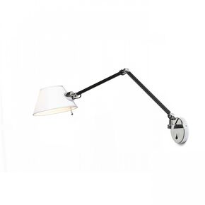 MONTANA WALL-MOUNTED WHITE/BLACK CHROME 230V LED E27 11W - ΦΩΤΙΣΤΙΚΆ ΤΟΊΧΟΥ