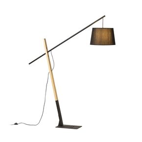 DANTE FLOOR LAMP BLACK WOOD 230V LED E27 15W - ΦΩΤΙΣΤΙΚΆ ΔΑΠΈΔΟΥ