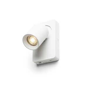 VOLTERA USB ΕΠΙΤΟΊΧΙΟΣ ΛΕΥΚΌ  230V LED GU10 9W - ΣΠΟΤ ΤΟΊΧΟΥ