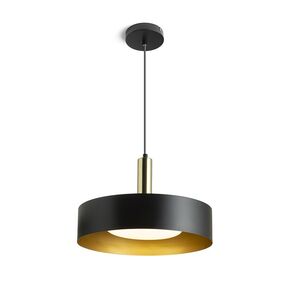 GIULIA 40 ΚΡΕΜΑΣΤΌ ΜΑΎΡΟ/ΧΡΥΣΌ ΚΑΦΈ ΟΡΕΊΧΑΛΚΟΣ 230V LED E27 30W - ΚΡΕΜΑΣΤΆ ΦΩΤΙΣΤΙΚΆ