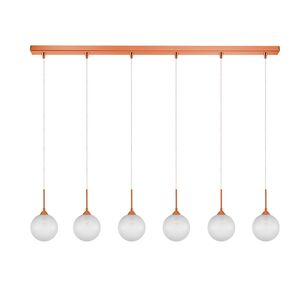 01129 6-LIGHTS BAR COPPER - MODERN LIGHTING
