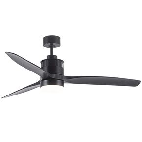 ΜΟΝΤΈΡΝΑ ΦΩΤΙΣΤΙΚΆ ΜΊΝΙΜΑΛ > ΟΡΟΦΉΣ >  CEILING FAN LIGHTING CODE: 01415 BLACK DIAMETER: 132 CM HEIGHT: 43 CM BASE DIAMETER: 15 CM - ΑΝΕΜΙΣΤΉΡΕΣ