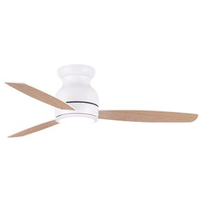 ΜΟΝΤΈΡΝΑ ΦΩΤΙΣΤΙΚΆ ΜΊΝΙΜΑΛ > ΟΡΟΦΉΣ >  CEILING FAN LIGHTING CODE: 01418 WHITE / PINE WOOD DIAMETER: 132 CM HEIGHT: 28 CM BASE DIAMETER: 19,2 CM - ΑΝΕΜΙΣΤΉΡΕΣ