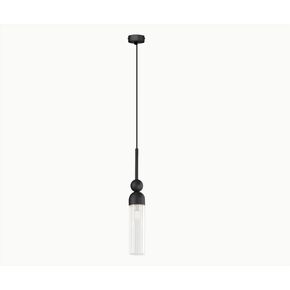 01480 ROUND SINGLE BLACK - MODERN LIGHTING