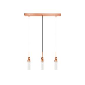 01480 BAR 3-LIGHTS COPPER - MODERN LIGHTING
