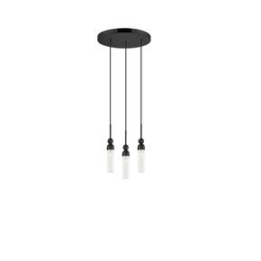 01480 ROUND 3-LIGHTS BLACK - MODERN LIGHTING