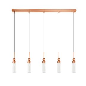 01480 BAR 5-LIGHTS COPPER - MODERN LIGHTING