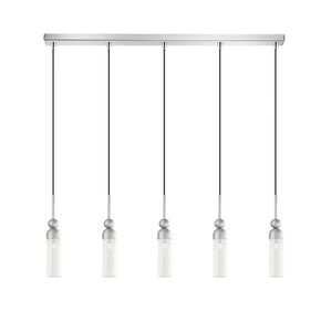 01480 BAR 5-LIGHTS SILVER - MODERN LIGHTING