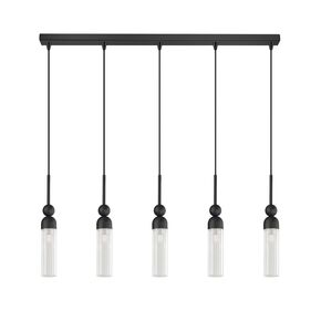 01480 BAR 5-LIGHTS BLACK - MODERN LIGHTING