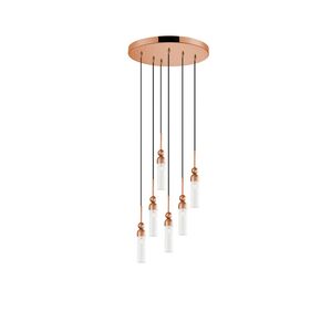 01480 ROUND 6-LIGHTS COPPER - MODERN LIGHTING