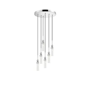 01480 ROUND 6-LIGHTS SILVER - MODERN LIGHTING