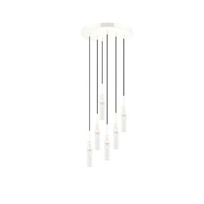 01480 ROUND 6-LIGHTS WHITE - MODERN LIGHTING