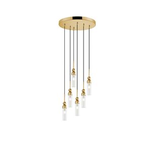 01480 ROUND 6-LIGHTS GOLD - MODERN LIGHTING