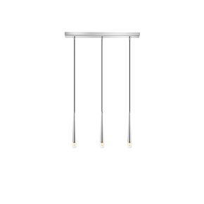 01487 BAR 3-LIGHTS SILVER - MODERN LIGHTING