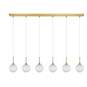 01129 6-LIGHTS BAR GOLD - MODERN LIGHTING