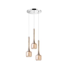 01291 ROUND TRIPLE AMBER - MODERN LIGHTING