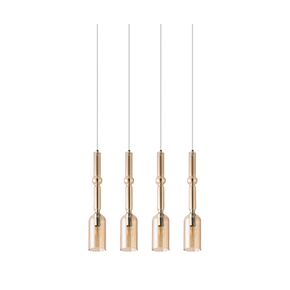 01292 BAR QUADRUPLE AMBER - MODERN LIGHTING