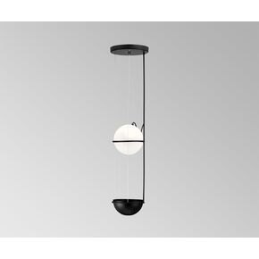 ΜΟΝΤΈΡΝΑ ΦΩΤΙΣΤΙΚΆ ΜΊΝΙΜΑΛ > ΟΡΟΦΉΣ >  CEILING LIGHT WITH FLOWER POT HEIGHT 95 CM DIAMETER 23 CM 01328-20 METAL G9, LED 01328 BLACK - ΟΡΟΦΉΣ ΦΩΤΙΣΤΙΚΆ 