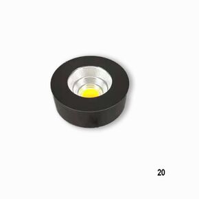 ΣΠΟΤ ΕΠΙΤΟΊΧΙΑ  ΜΊΝΙΜΑΛ > ΟΡΟΦΉΣ >  SPOTLIGHT 5W 3000K, 400 LM - BLACK, WHITE 01334-20 01334 BLACK IP44 - ΣΠΟΤ ΤΟΊΧΟΥ