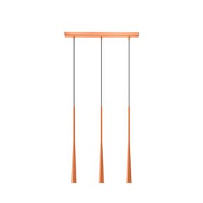 01371 BAR 3-LIGHTS COPPER - MODERN LIGHTING