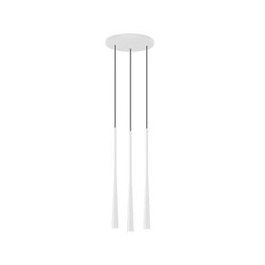 01371 ROUND 3-LIGHTS WHITE - MODERN LIGHTING