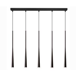 01371 BAR 5-LIGHTS BLACK - MODERN LIGHTING