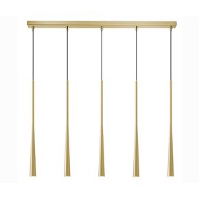 01371 BAR 5-LIGHTS GOLD - MODERN LIGHTING