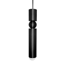 09870 ROUND SINGLE BLACK - MODERN LIGHTING