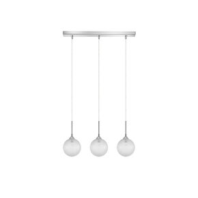 01129 3-LIGHTS BAR SILVER - MODERN LIGHTING